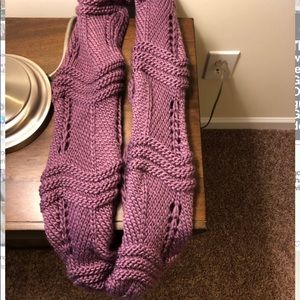 Purple infinity scarf